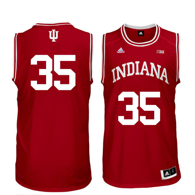 Men Indiana Hoosiers #35 George McGinnis College Basketball Jerseys Sale-Red - Click Image to Close